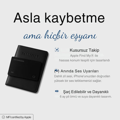 Tronivo Takip Kartı - Apple Find My (Bul) Uyumlu Cüzdan ve Eşya Bulucu
